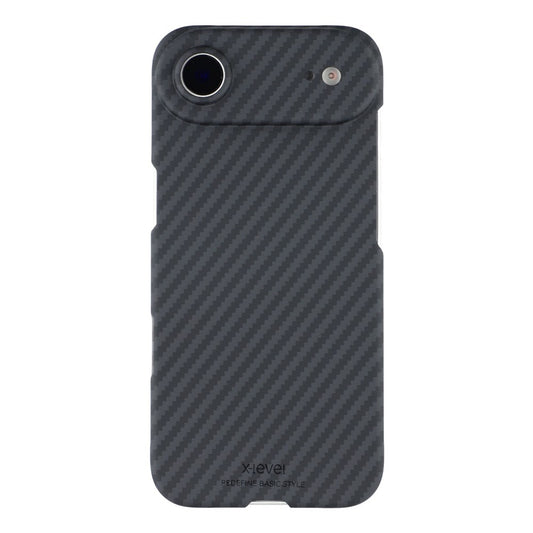 iPhone 17 Air 0.6mm Ultra Slim X-LEVEL Carbon Fiber Magnetic Cover with Magsafe - Black