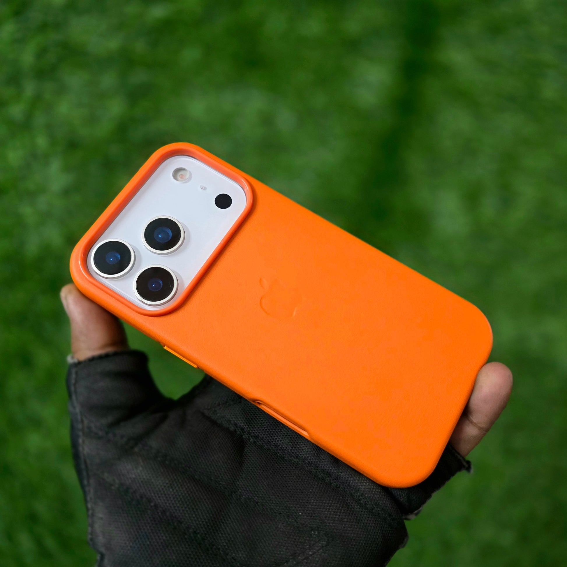 iPhone 17 Pro Leather Case with Magsafe - Orange