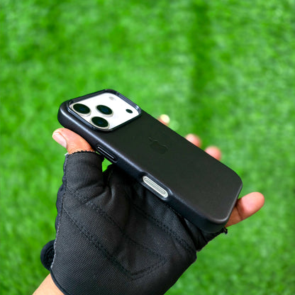 iPhone 17 Pro Max Leather Case with Magsafe - Black