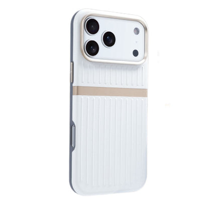 iPhone 17 Pro Max Shockproof Hard+PC SIBLING Series Back Cover - White