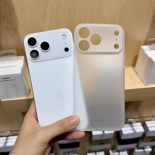 iPhone 17 Pro Max Ultra Thin KZDOO Air Skin Matte Frosted Back Cover - White