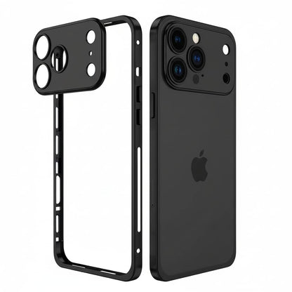 iPhone 17 Pro Max Metal Bumper Case, Element X Cooling with Camera Protector - Black