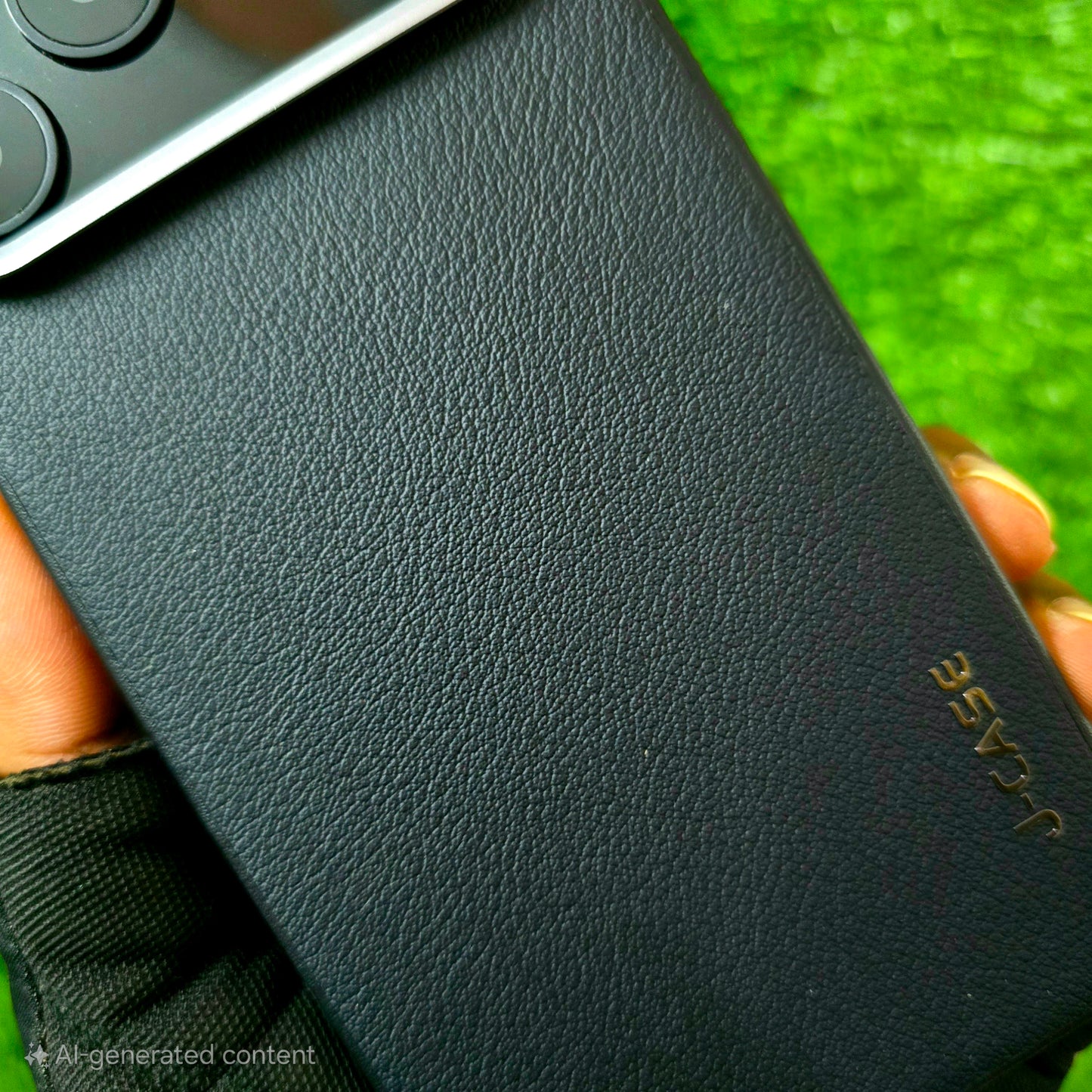 iPhone 17 Pro Max Leather Cover, J-Series Genuine Leather Case - Black