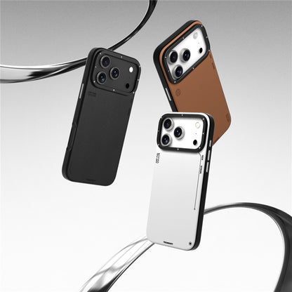 iPhone 17 Pro Max Leather Case, YOUNGKIT Matte Finish Leather Cover with Magsafe - Grey