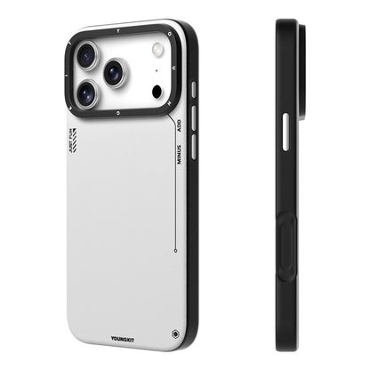 iPhone 17 Pro Max Leather Case, YOUNGKIT Matte Finish Leather Cover with Magsafe - Grey