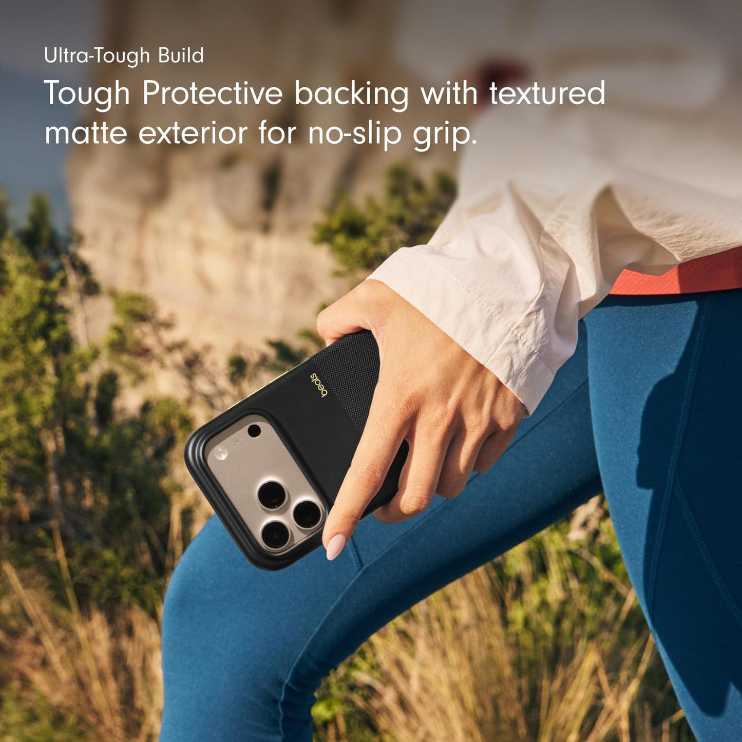 iPhone 17 Pro beats Case, Matte Texture with Microfibre Lining with Magsafe & Camera Control Button - Everest Black