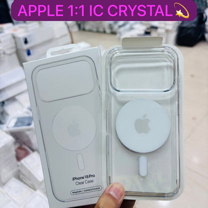 iPhone 18 Pro Max Anti Yellowing Clear Magsafe Case with Camera Control Button (Open From Bottom)