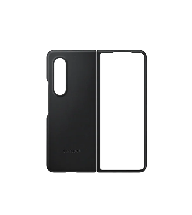 Samsung Galaxy Z Fold 4 Leather Case-Black