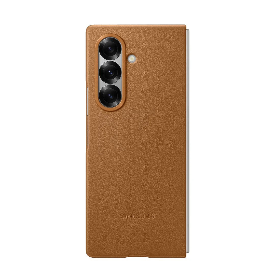 Samsung Galaxy Z Fold7 Leather Case Slim Soft Inside - Brown