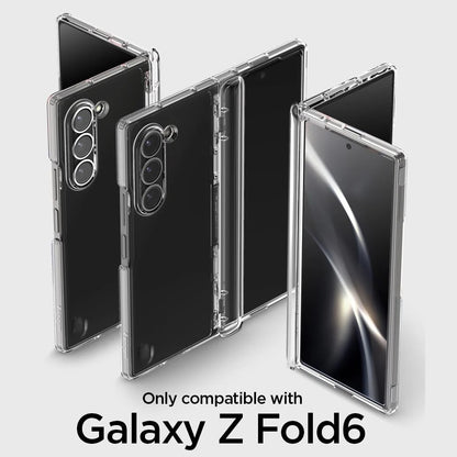 Samsung Galaxy Z Fold6 Cristal Clear Soft TPU Back Cover with Hinge Protection - Transparent