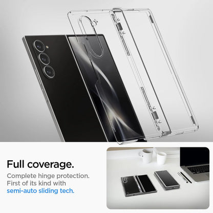 Samsung Galaxy Z Fold6 Cristal Clear Soft TPU Back Cover with Hinge Protection - Transparent