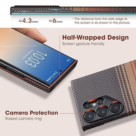Samsung Galaxy S25 Ultra Sunset Tactile Woven Kevlar Case with MagSafe - Sunset