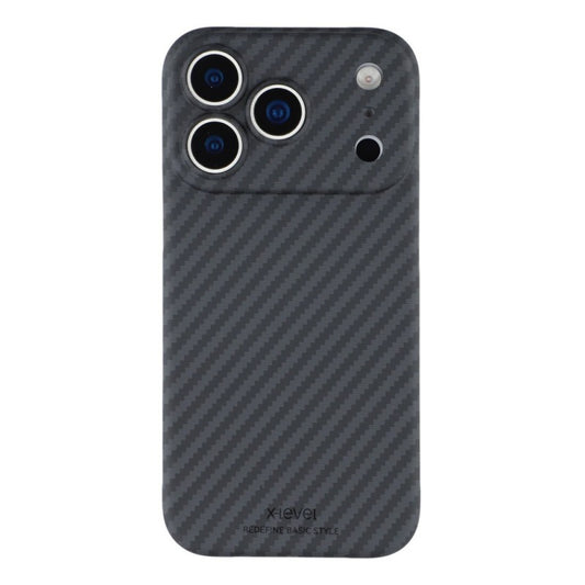 iPhone 17 Pro Max 0.6mm Ultra Slim X-LEVEL Carbon Fiber Magnetic Cover with Magsafe - Black