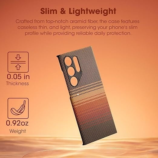 Samsung Galaxy S25 Ultra Sunset Tactile Woven Kevlar Case with MagSafe - Sunset