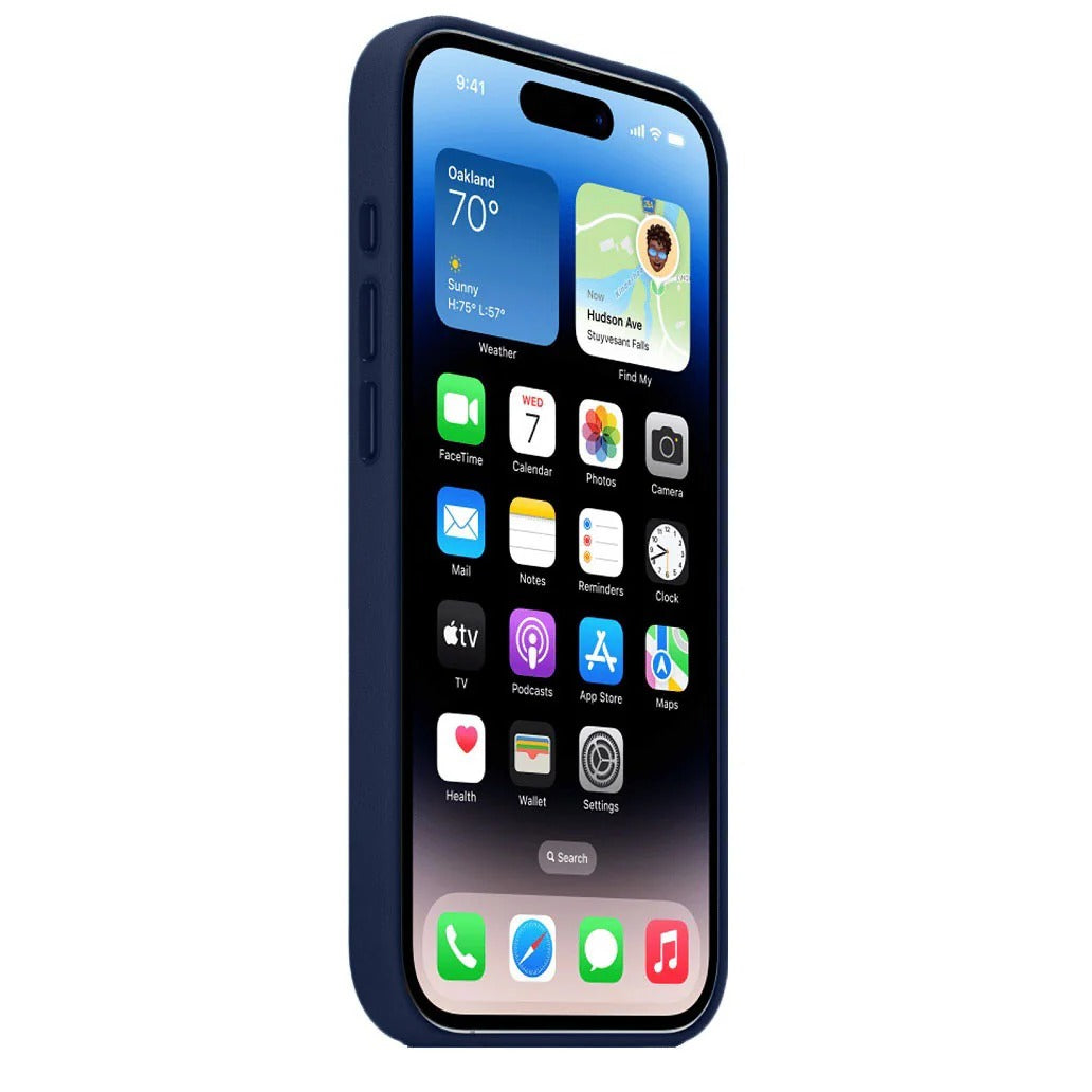 iPhone 17 Pro Leather Case with Magsafe - Dark Blue