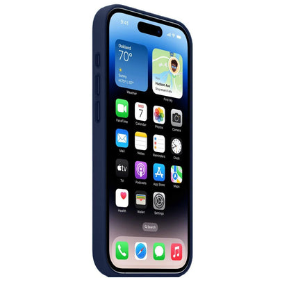 iPhone 17 Pro Leather Case with Magsafe - Dark Blue