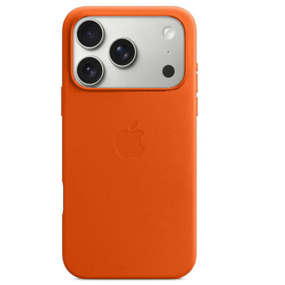 iPhone 17 Pro Leather Case with Magsafe - Orange