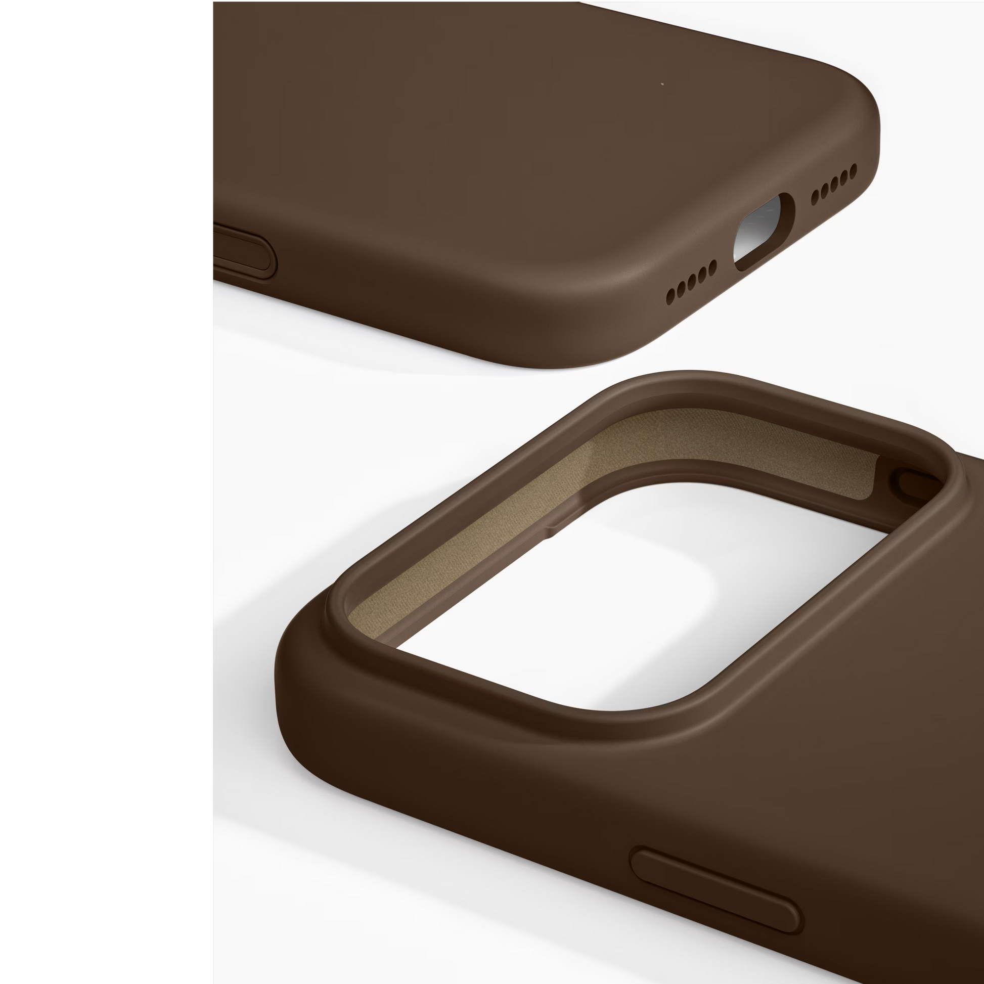 iPhone 17 Pro Max Original Liquid Silicon Non Slippery Case with Magsafe - Brown