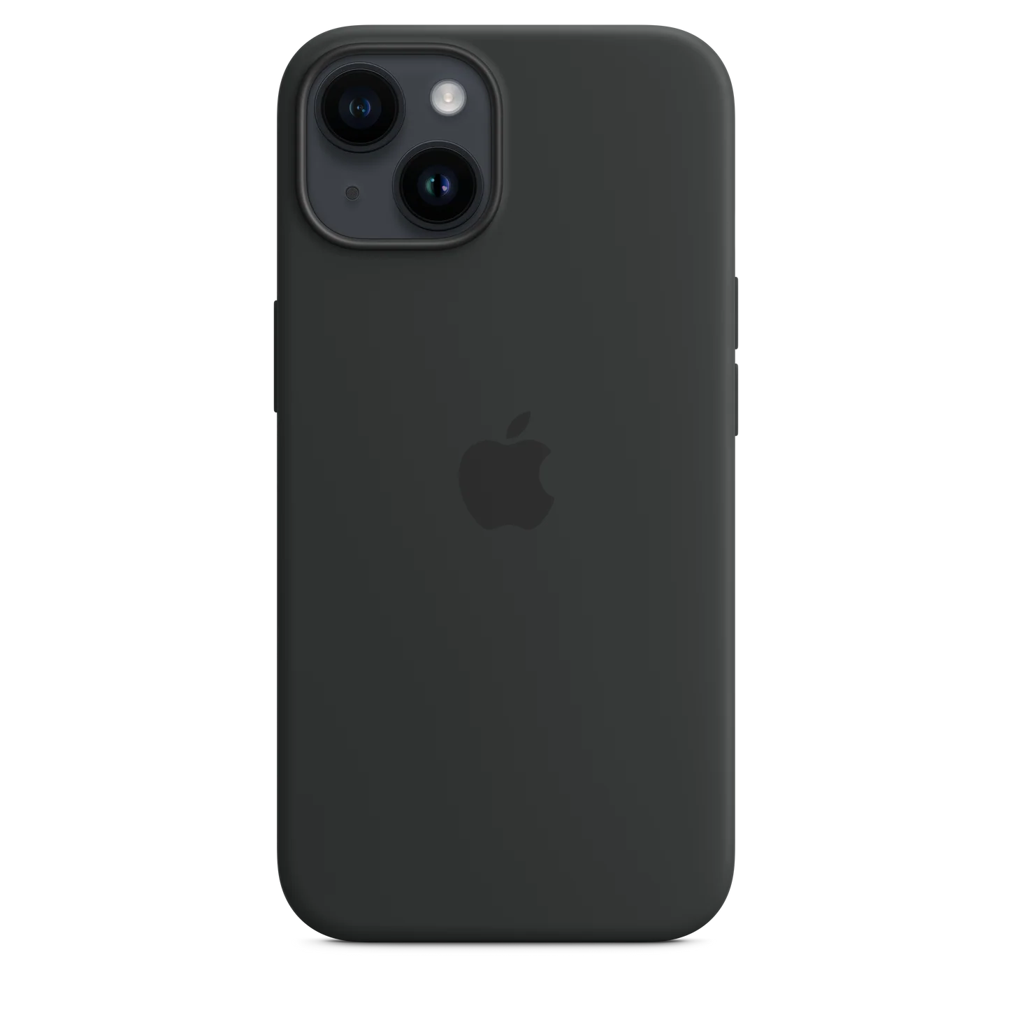 iPhone 14 Original Liquid Silicon Case With Magsafe IC Working (Animation) - Mid Night Black