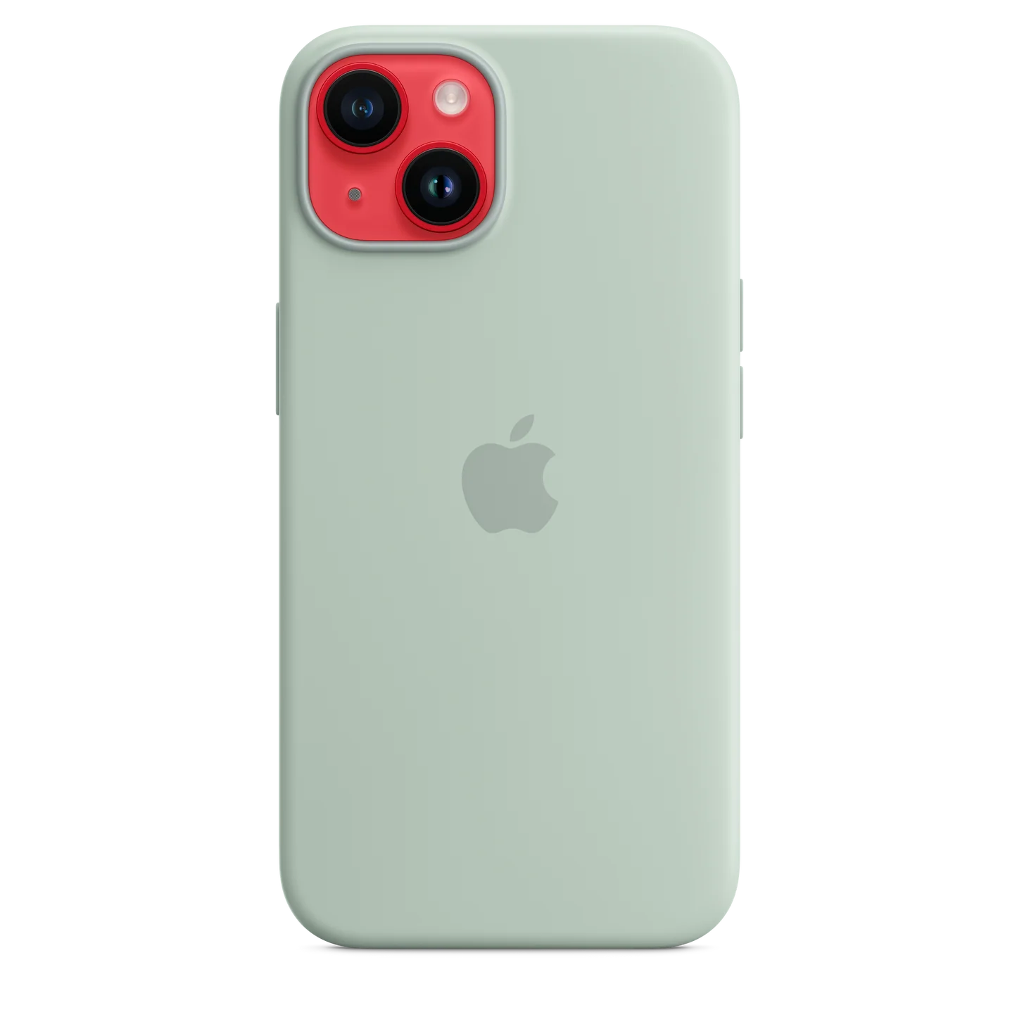 iPhone 14 Original Liquid Silicon Case With Magsafe IC Working (Animation) - Succulent