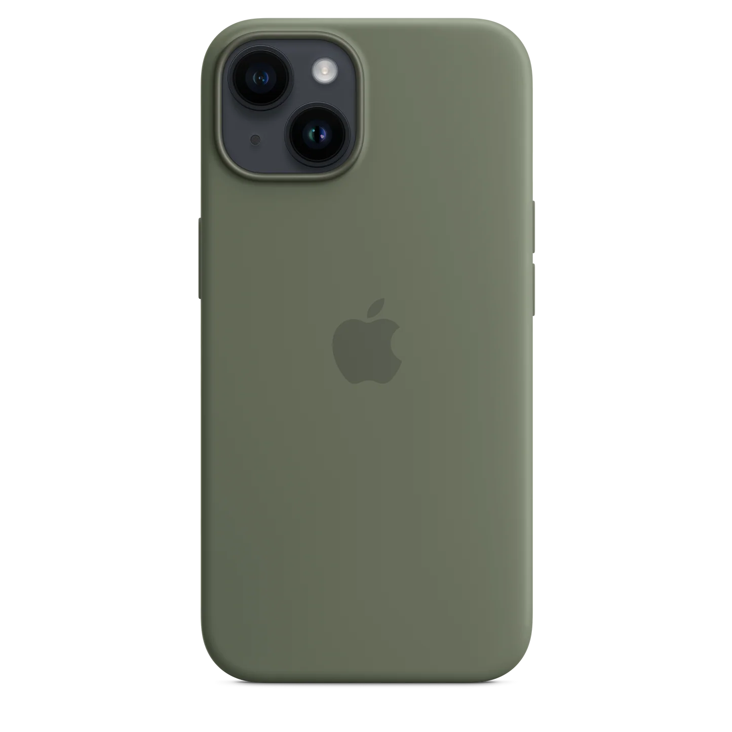 iPhone 14 Original Liquid Silicon Case With Magsafe IC Working (Animation) - Green