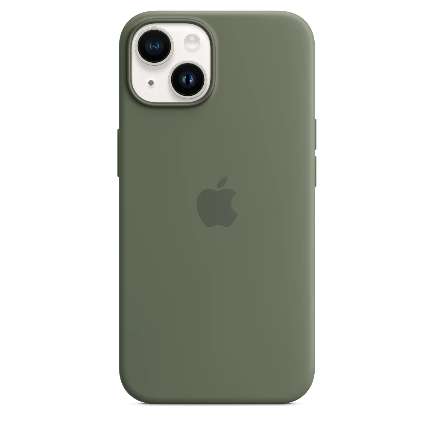iPhone 14 Original Liquid Silicon Case With Magsafe IC Working (Animation) - Green