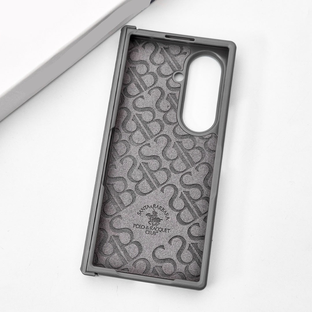 Samsung Z Fold8 Ultra Original Santa Barbara Polo Requite Club Leather Case Savana Series with Hinge Protection Cover - Wolf