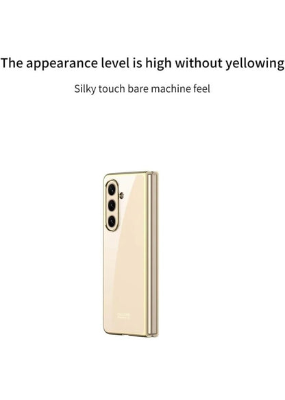 Samsung Galaxy Z Fold7 Electroplating Transparent Case, Ultra-Thin and Lightweight, Anti-scratch Back Cover - Black