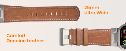 Luxury Leather Bands For iWatch 42/44/45/46/49MM - Brown