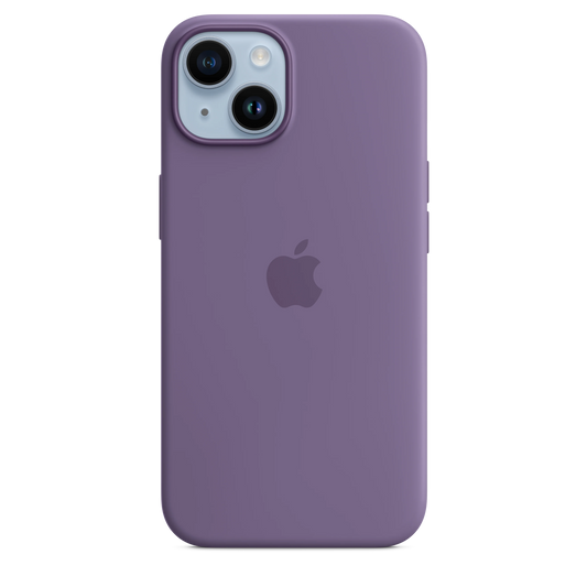 iPhone 14 Original Liquid Silicon Case With Magsafe IC Working (Animation) - Iris