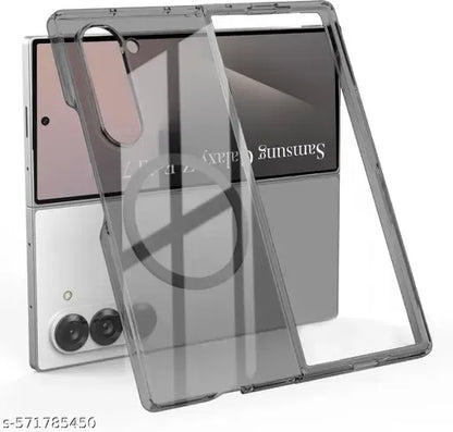 Samsung Galaxy Z Fold7 Cristal Clear Anti-Yellowing Magnetic Magsafe Case - Smoky