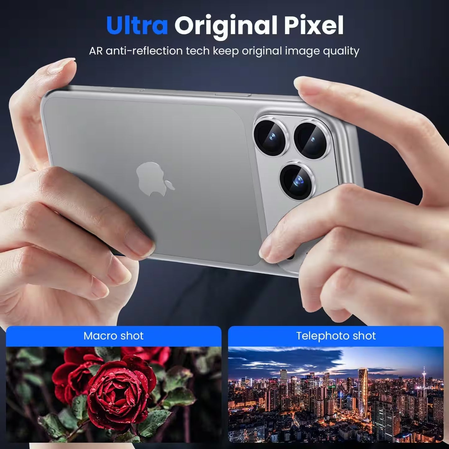 iPhone 17 Pro Metal Camera Lens Protector Alloy Metal Camera Cover