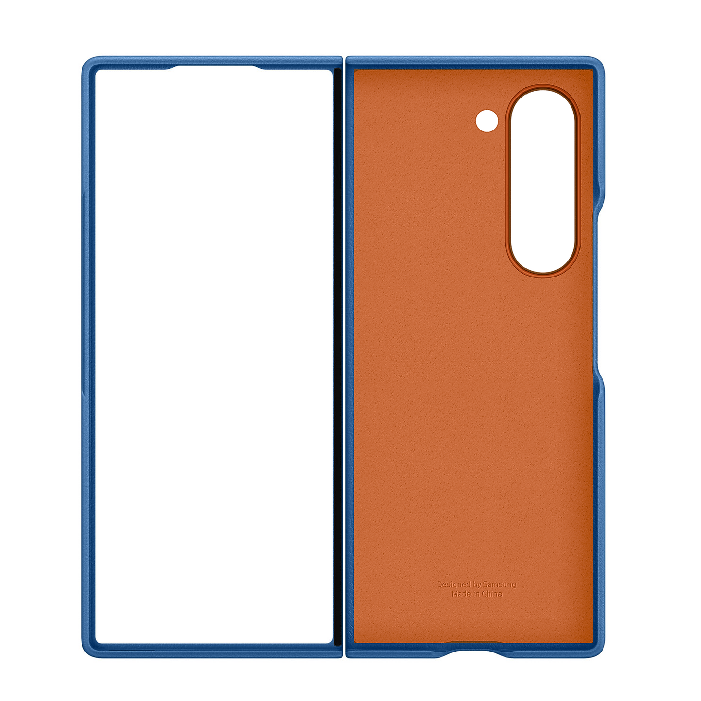 Samsung Galaxy Z Fold 6 Slim Leather Case Soft Inside - Blue