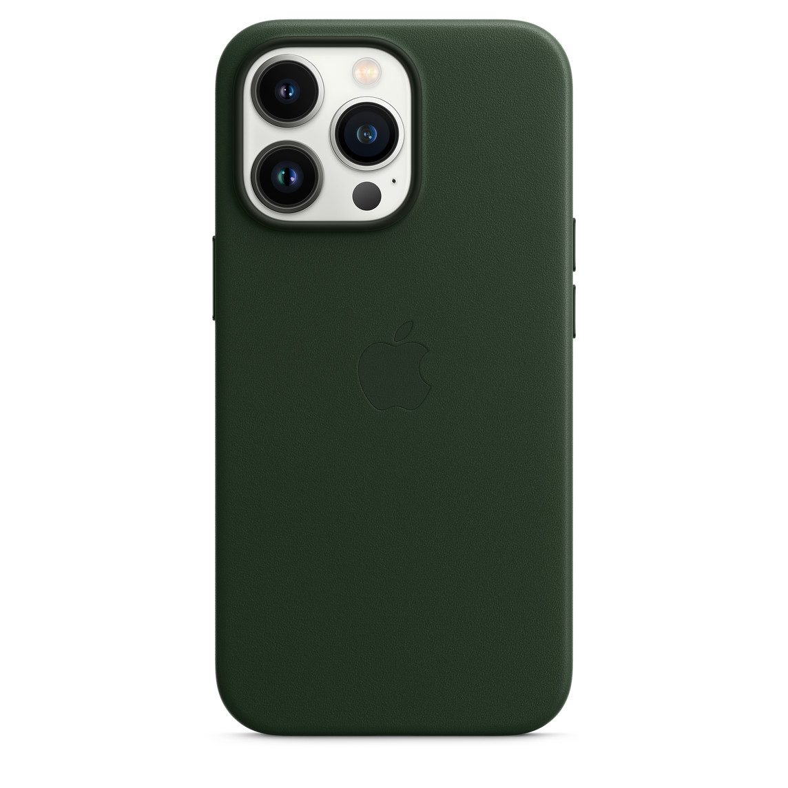 iPhone 15 Pro Leather Case with Magsafe (IC Animation Working) - Sequoia Green