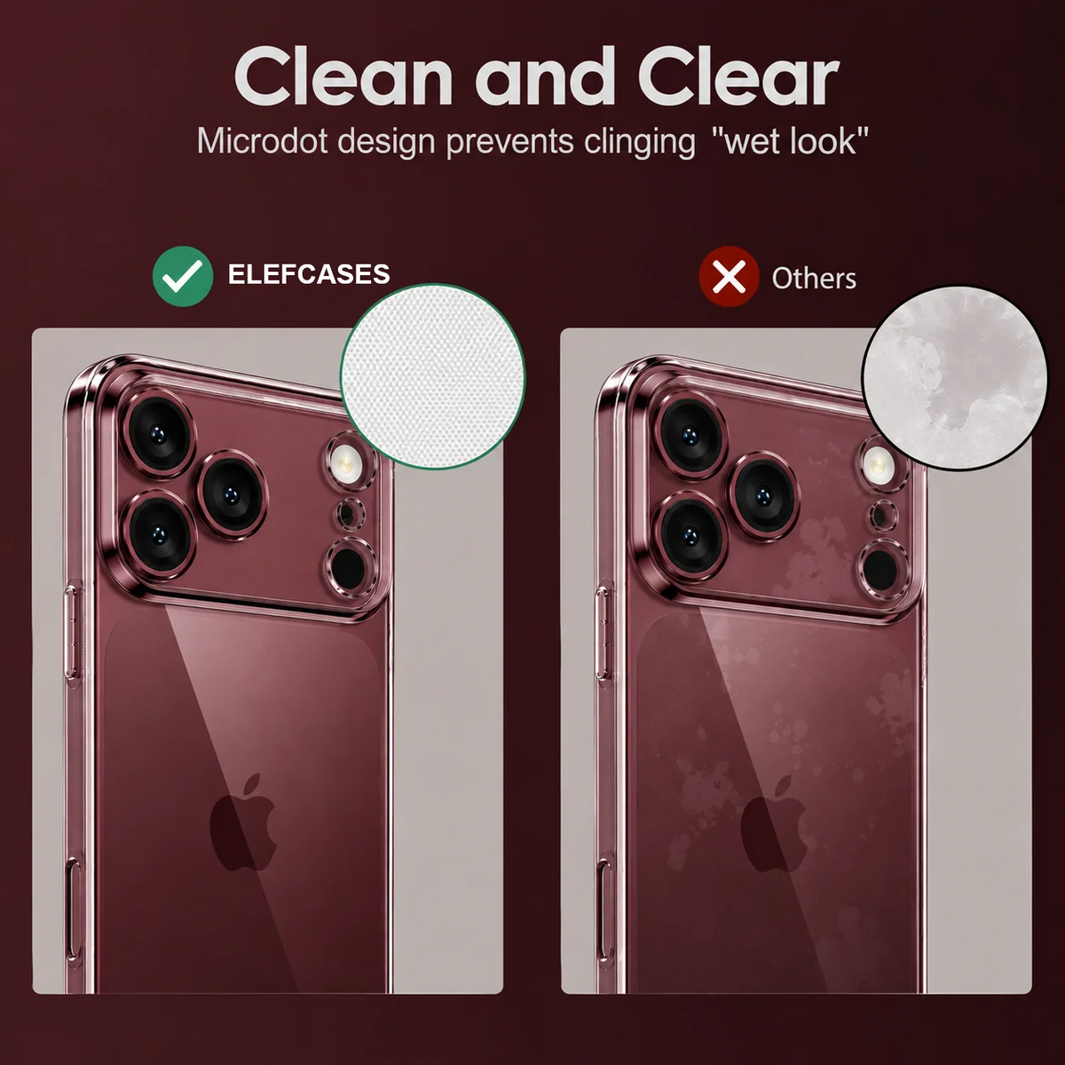 iPhone 18 Pro Max Anti-Yellowing Case Shockproof Super Slim Hard PC Transparent Cover