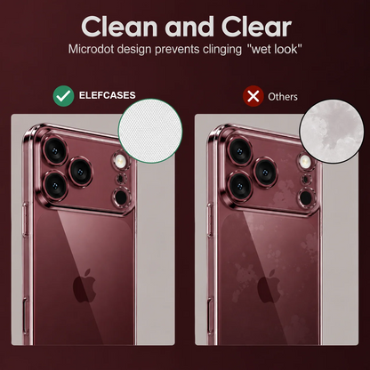 iPhone 18 Pro Max Anti-Yellowing Case Shockproof Super Slim Hard PC Transparent Cover