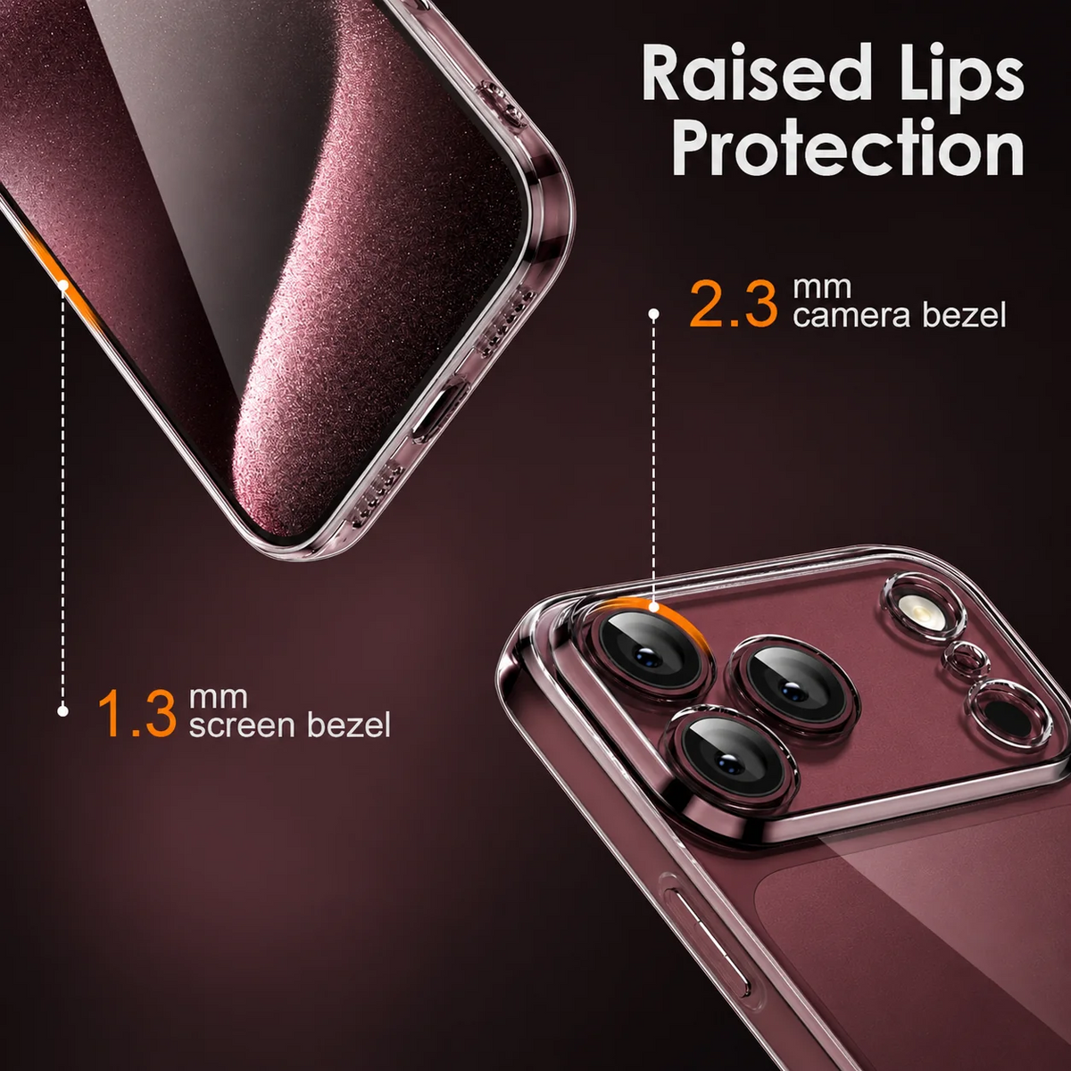 iPhone 18 Pro Max Anti-Yellowing Case Shockproof Super Slim Hard PC Transparent Cover