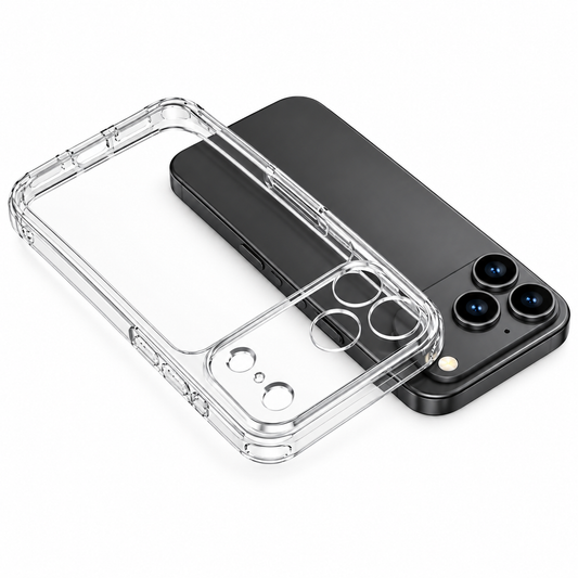 iPhone 18 Pro Max Anti-Yellowing Case Shockproof Super Slim Hard PC Transparent Cover