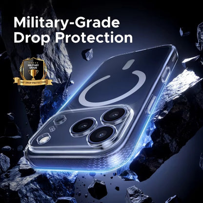 iPhone 18 Pro Max Anti-Yellowing Case Shockproof Super Slim Hard PC Transparent Cover with Magsafe Case