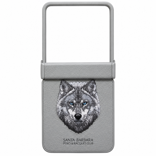 Samsung Z Flip8 Original Santa Barbara Polo Requite Club Leather Case Savana Series with Hinge Protection Cover - Wolf