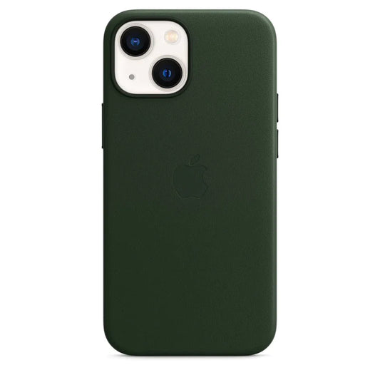 iPhone 13 Leather Case with MagSafe - Green