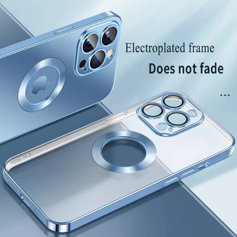iPhone 12 Pro Transparent Electroplating Case with Camera Protection