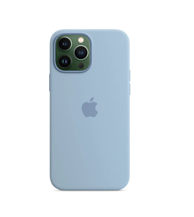 iPhone 14 Pro Max Original Liquid Silicon Case with Logo - Sierra Blue