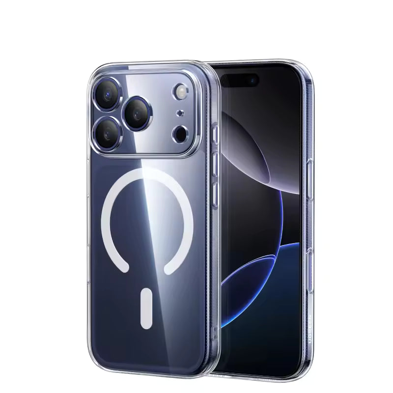 iPhone 17 Pro Shockproof Ultra Thin J-Case Anti Yellowing Series Transparent Cover with Magsafe - Clear
