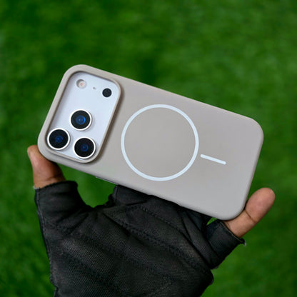 iPhone 17 Pro Max Liquid Silicone Magsafe Case Skin Feel - Grey