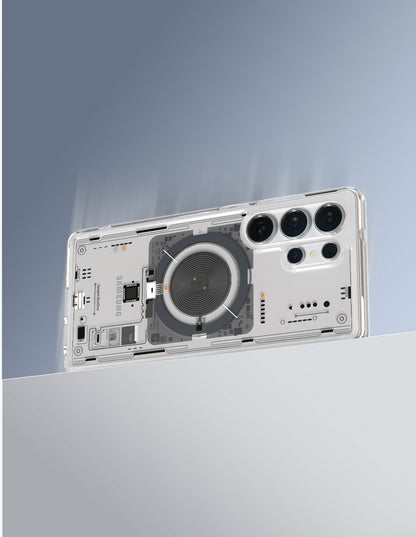 Samsung Galaxy S25 Ultra Zero One Machinery Design Shockproof Case with Magsafe - Clear