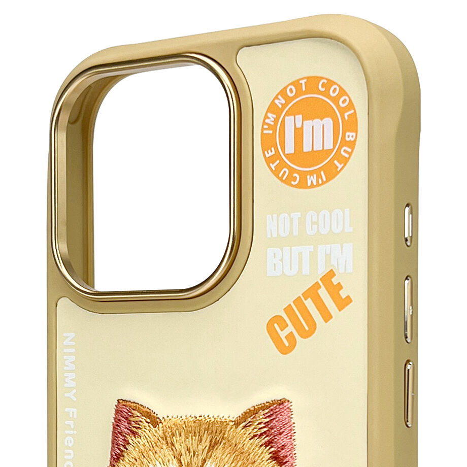 iPhone 16 Pro Max Nimmy 3D Embroidery Winter Jacket Series Case - Cat