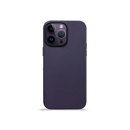 K-doo iPhone 15 Leather Case Back Cover- Purple