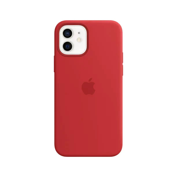 iPhone 12 Mini Original Liquid Silicon Case with Logo - Red