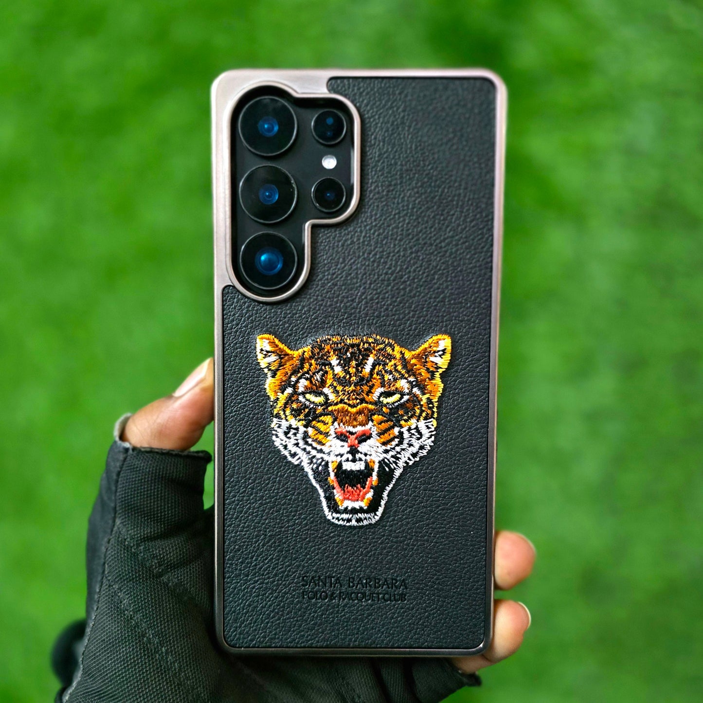 Samsung Galaxy S25 Ultra Santa Barbara Polo Racquet Club Savana Series Leather Case - Black